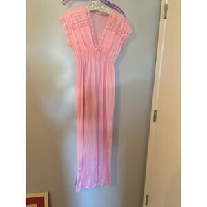 Rikki New York Pink Nightgown Floor Length / Lace